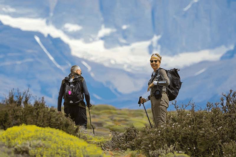 Caminata por la Laguna Azul Derecha